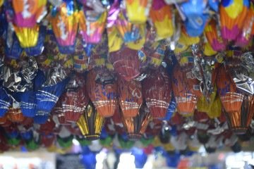  Ovos de pascoa no Supermercado Veneza. -  (crédito: Guilherme Felix/CB/D.A Press                                     )
