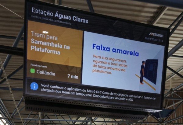 Divulgação/Metrô-DF