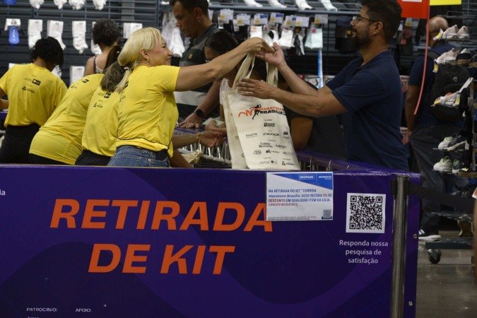 Entrega de kits para a Maratona de Brasília - (crédito: Carlos Vieira/CB/DA Press ) Entrega de kits para a Maratona de Brasília - (crédito: Carlos Vieira/CB/DA Press )