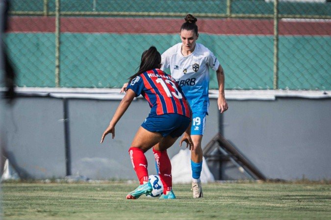 Real Brasília perde por 2x0 para as Mulheres de Aço fora de casa - (crédito: Giovani Leonel / Real Brasília) Real Brasília perde por 2x0 para as Mulheres de Aço fora de casa - (crédito: Giovani Leonel / Real Brasília)