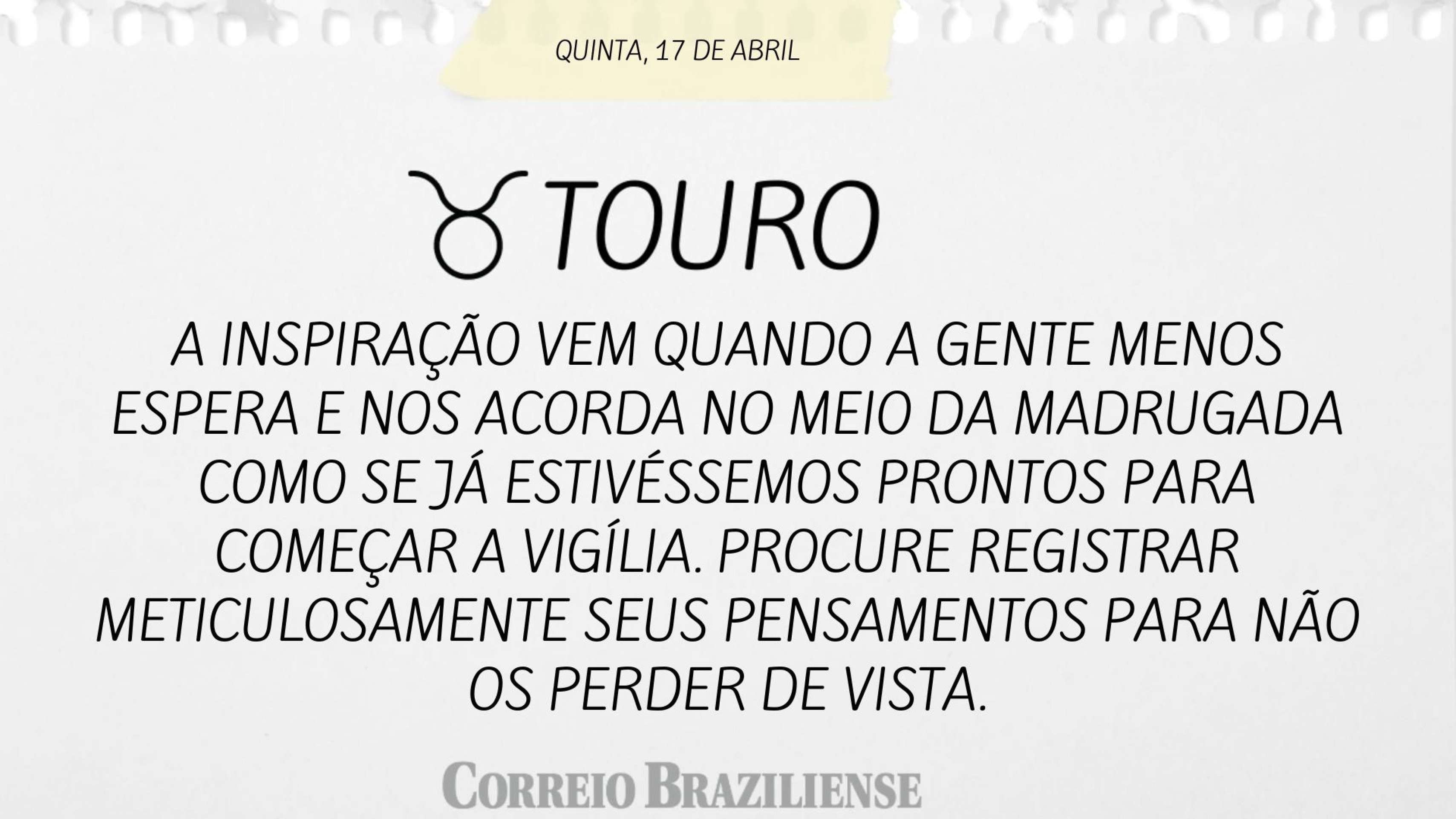 TOURO | 17 DE ABRIL 
