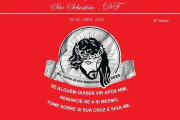 .A produção reúne mais de 170 pessoas em uma grande produção de fé, tradição, emoção e arte.A entrada é gratuita.
 -  (crédito: Divulgação/Via Sacra São Sebastião)