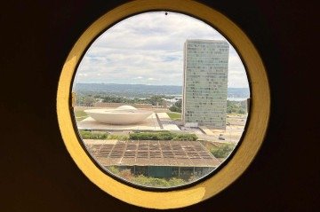 O Anexo IV é onde está a maior parte dos gabinetes dos deputados federais: vista privilegiada para o Congresso Nacional  -  (crédito: Fotos: Ana Carolina Alves)
