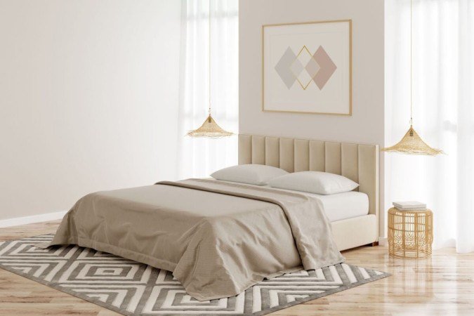 A cabeceira assume um papel crucial na decoração e no aconchego do quarto (Imagem: gamespirit | Shutterstock) - (crédito: EdiCase) A cabeceira assume um papel crucial na decoração e no aconchego do quarto (Imagem: gamespirit | Shutterstock) - (crédito: EdiCase)