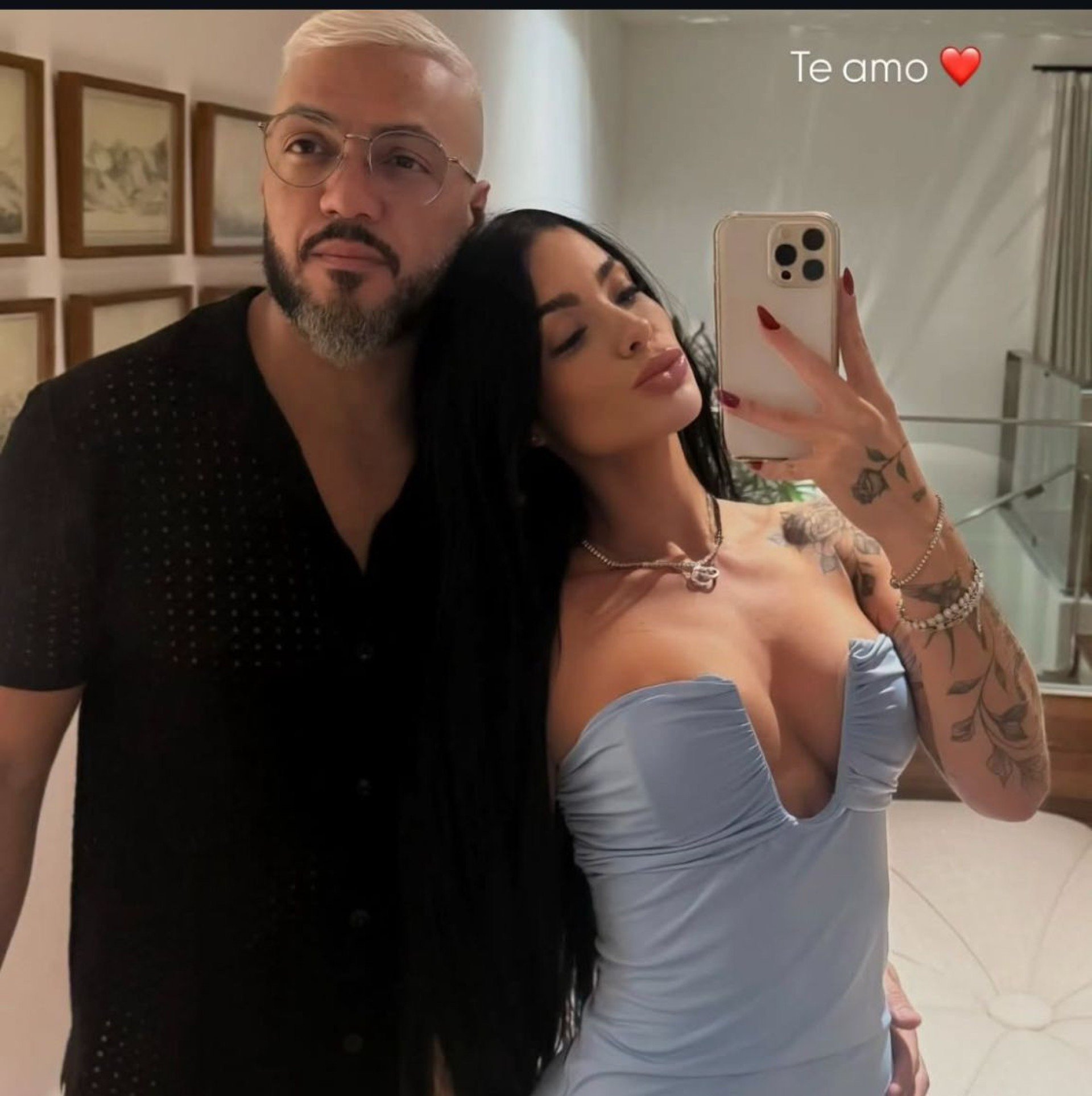 Assumidíssimos! Surge a primeira foto de Belo e Rayane Figliuzzi com direito a declaração de amor