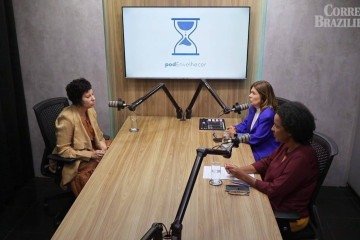 A geriatra Aline Laginestra participou do primeiro episódio do podcast PodEnvelhecer, com as jornalistas Sibele Negromonte e Carmen Souza - (crédito: Reprodução) A geriatra Aline Laginestra participou do primeiro episódio do podcast PodEnvelhecer, com as jornalistas Sibele Negromonte e Carmen Souza - (crédito: Reprodução)