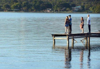 Três pessoas se afogam no Lago Paranoá nesta sexta-feira. -  (crédito: Ed Alves/CB/DA.Press)
