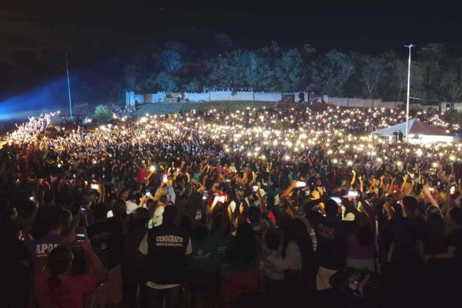  18/04/2025 Ed Alves /CB/DA Press. CB - Via Sacra no Morro da Capelinha em Planaltina-DF