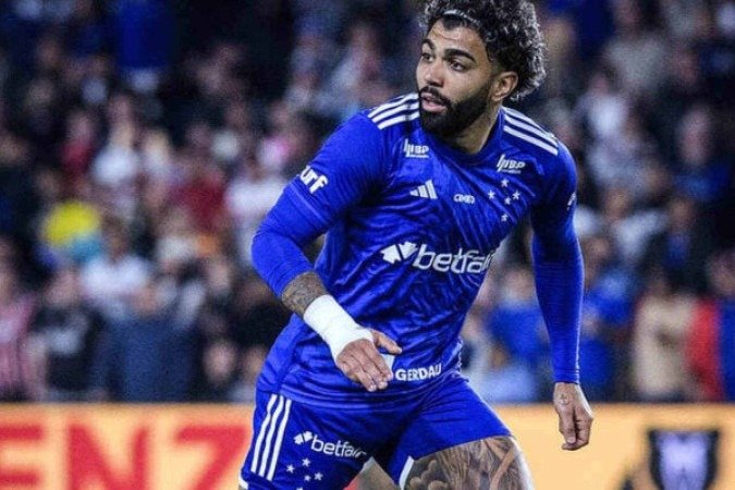Gabigol pelo Cruzeiro -  (crédito: Gustavo Aleixo/Cruzeiro)