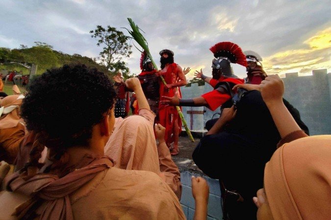 18/04/2025 Ed Alves /CB/DA Press. CB - Via Sacra no Morro da Capelinha em Planaltina-DF