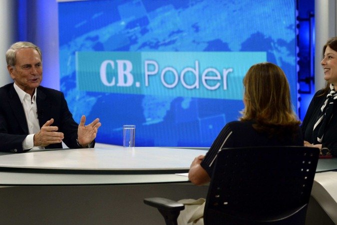  18/04/2025 Carlos Vieira/CB/DA Press. CB Poder recebe Paulo Octávio. Na bancada, Ana Maria Campos e Sibele Negromonte.