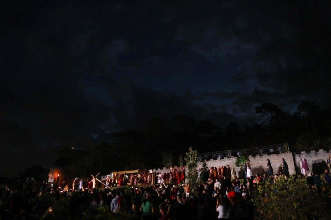  18/04/2025 Luis Nova /CB/DA Press. CB - Via Sacra no Morro da Capelinha em Planaltina-DF