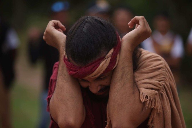  18/04/2025 Luis Nova /CB/DA Press. CB - Via Sacra no Morro da Capelinha em Planaltina-DF