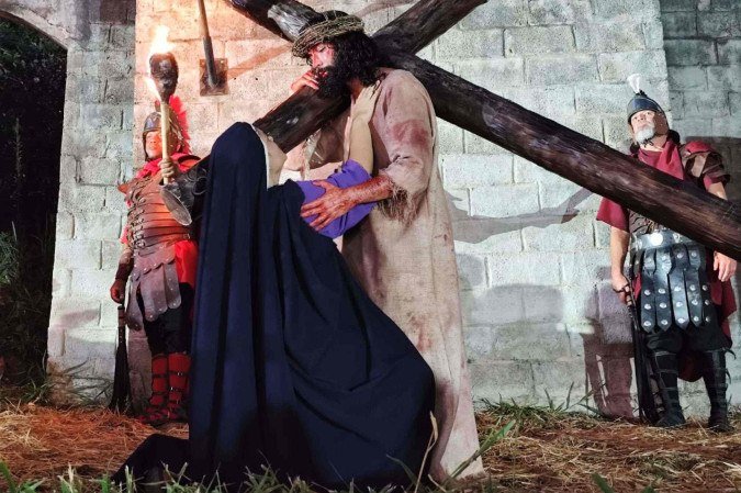  18/04/2025 Ed Alves /CB/DA Press. CB - Via Sacra no Morro da Capelinha em Planaltina-DF