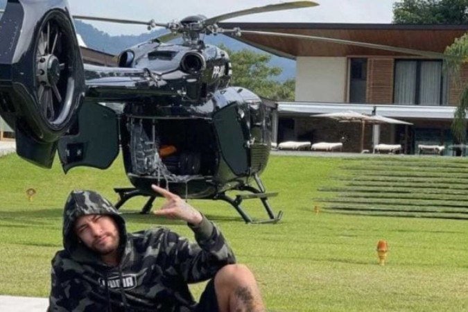 Avaliado em R$ 50 milhões, helicóptero de Neymar fica impedido de voar - (crédito: Foto: Reprodução/Metrópoles) Avaliado em R$ 50 milhões, helicóptero de Neymar fica impedido de voar - (crédito: Foto: Reprodução/Metrópoles)