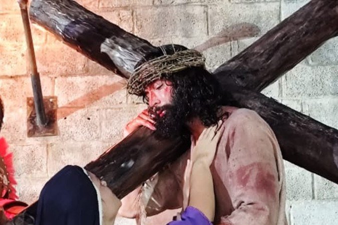 18/04/2025 Ed Alves /CB/DA Press. CB - Via Sacra no Morro da Capelinha em Planaltina-DF