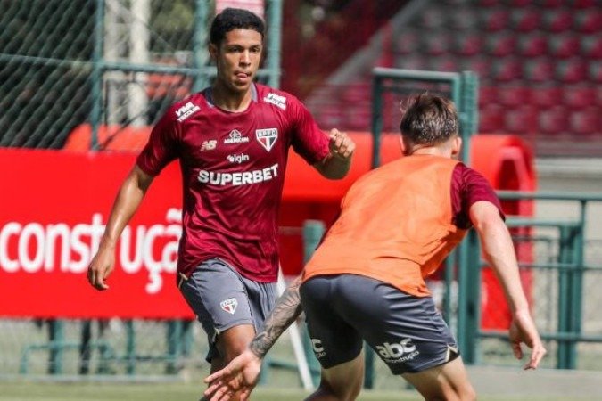São Paulo se reapresentou nesta sexta-feira visando ao jogo contra o Santos - (crédito: Erico Leonan / São Paulo FC) São Paulo se reapresentou nesta sexta-feira visando ao jogo contra o Santos - (crédito: Erico Leonan / São Paulo FC)