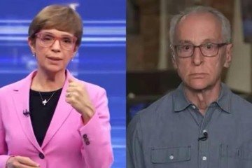 Renata Lo Prete intervém durante fala de Jorge Pontual -  (crédito: Reprodução TV Globo)