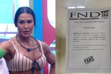 Gracyanne Barbosa é desmentida pela UFRJ -  (crédito: Reprodução TV Globo/Instagram)