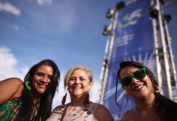 Amigas comemoram na festa dos 65 anos de Brasília -  (crédito: Luís Nova)