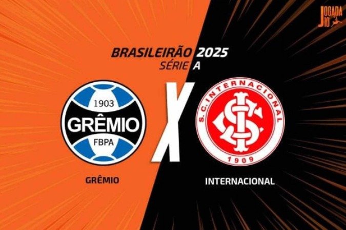 Grêmio e Internacional se enfrentam neste sábado em duelo pelo Brasileirão - (crédito: Foto: Arte Jogada10) Grêmio e Internacional se enfrentam neste sábado em duelo pelo Brasileirão - (crédito: Foto: Arte Jogada10)
