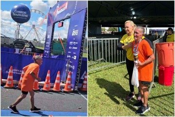 Orfélia ainda contou que vai participar do circuito de 10km na segunda-feira (21/4) -  (crédito: Reprodução/Redes sociais)