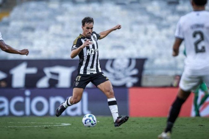 IGOR GOMES -  Primeiro tempo apagado. Teve muita dificuldade para criar jogadas, parecendo disperso em alguns momentos. Desse modo, foi sacado no intervalo. NOTA 5,0 -  Foto: Pedro Souza / Atlético