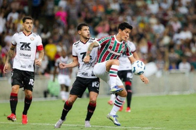 Cano marcou o gol do Fluminense no empate por 1 a 1 com o Vitória - (crédito: - Foto: Marina Garcia/Fluminense) Cano marcou o gol do Fluminense no empate por 1 a 1 com o Vitória - (crédito: - Foto: Marina Garcia/Fluminense)
