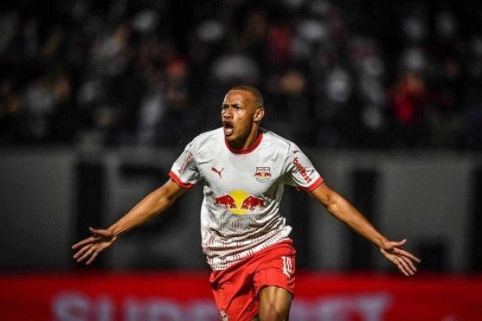 Jhon Jhon comemora gol do Bragantino - (crédito: Ari Ferreira/Red Bull Bragantino) Jhon Jhon comemora gol do Bragantino - (crédito: Ari Ferreira/Red Bull Bragantino)
