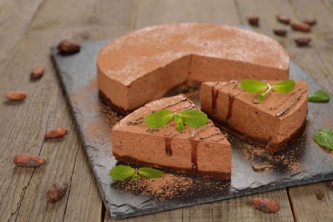 Cheesecake de chocolate (Imagem: Olyina V | Shutterstock) - (crédito: EdiCase) Cheesecake de chocolate (Imagem: Olyina V | Shutterstock) - (crédito: EdiCase)