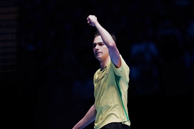 Hugo Calderano continua fazendo história no tênis de mesa - (crédito: Divulgação/ittf.) Hugo Calderano continua fazendo história no tênis de mesa - (crédito: Divulgação/ittf.)