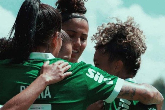 Palestrinas celebram mais uma vitória no Brasileirão Feminino - (crédito: Foto: Divulgação / Palmeiras) Palestrinas celebram mais uma vitória no Brasileirão Feminino - (crédito: Foto: Divulgação / Palmeiras)