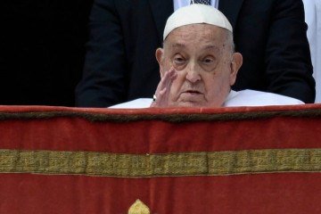 Última aparição pública do papa Francisco foi no Domingo de Páscoa (20/4) -  (crédito: Divulgação/Vaticano)