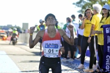 Atleta goiana venceu no ano passado e baixou o próprio tempo na prova -  (crédito: Minervino Júnior/CB/D.A Press)
