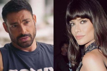 Aline Moraes fala sobre relação com Cauã Reymond -  (crédito: Reprodução TV Globo/Instagram)