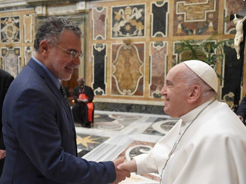  Virgílio Viana recebido por Francisco: contribuição importantíssima para o debate  -  (crédito: FundaÃ§Ã£o AmazÃŽnia SustentÃ¡vel/DivulgaÃ§Ã£o )