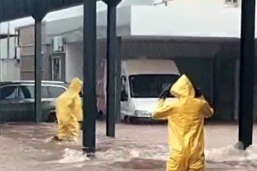 Chuvas alagaram ruas de Ceilândia -  (crédito: Material Cedido ao Correio)