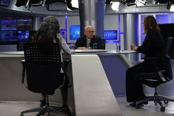 Dom Raymundo Damasceno Assis, cardeal arcebispo emérito de Aparecida e ex-presidente da CNBB, participou do programa CB.Poder -  (crédito:  Bruna Gaston CB/DA Press)