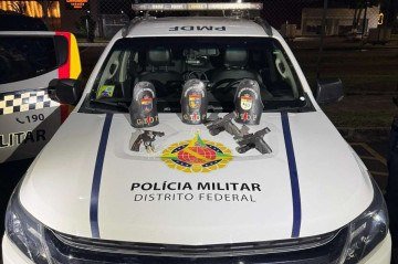 PMDF prende três suspeitos por tentativa de homicídio e porte ilegal de arma de fogo
 -  (crédito: Divulgação/PCDF)