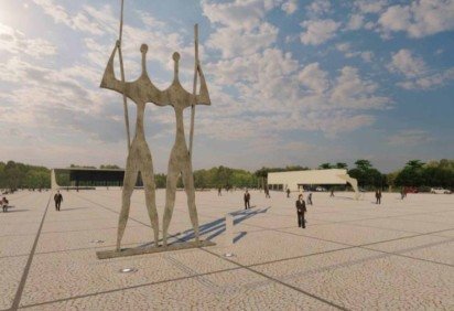 Imagem do projeto de restaura&ccedil;&atilde;o Pra&ccedil;a dos Tr&ecirc;s Poderes -  (crédito: IPHAN) -Imagem do projeto de restaura&ccedil;&atilde;o Pra&ccedil;a dos Tr&ecirc;s Poderes -  (crédito: IPHAN)