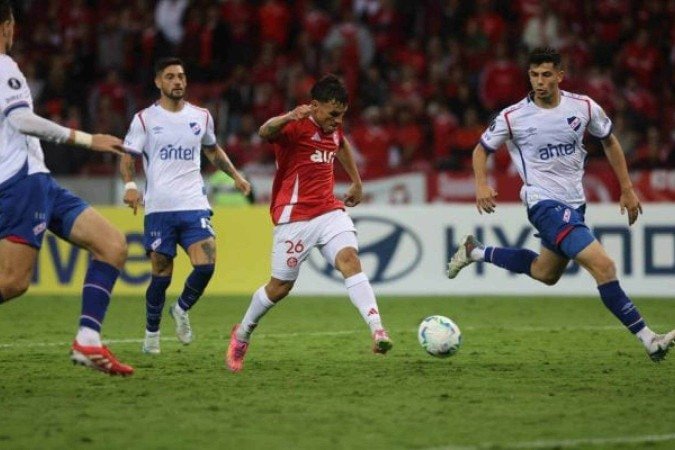 Bernabei marcou um dos gols do Inter na partida - (crédito: Foto: Ricardo Duarte/Internacional) Bernabei marcou um dos gols do Inter na partida - (crédito: Foto: Ricardo Duarte/Internacional)
