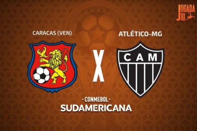 Caracas x Atlético Mineiro pela Sul-Americana -  (crédito: Arte Jogada10)