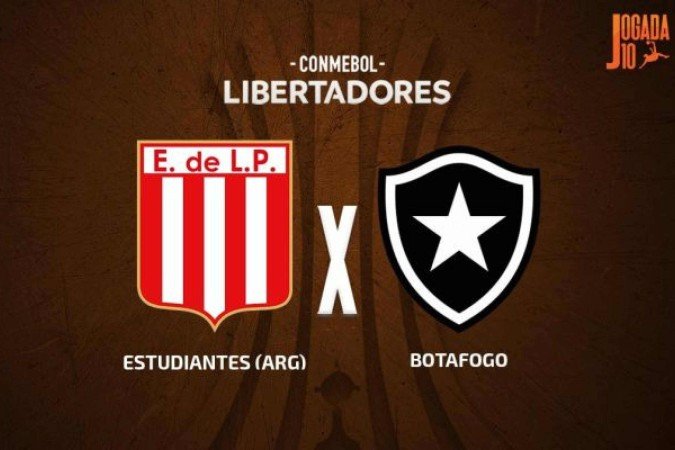 Estudiantes não vence há cinco jogos. Botafogo também não anda bem  -  (crédito: Foto: Arte Jogada10)