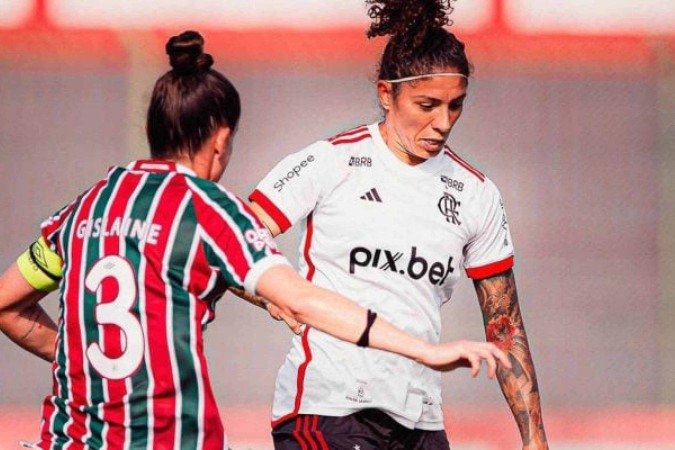 Cristiane abriu o placar para a vitória do Flamengo sobre o Fluminense -  (crédito: Foto: Divulgação/Flamengo)