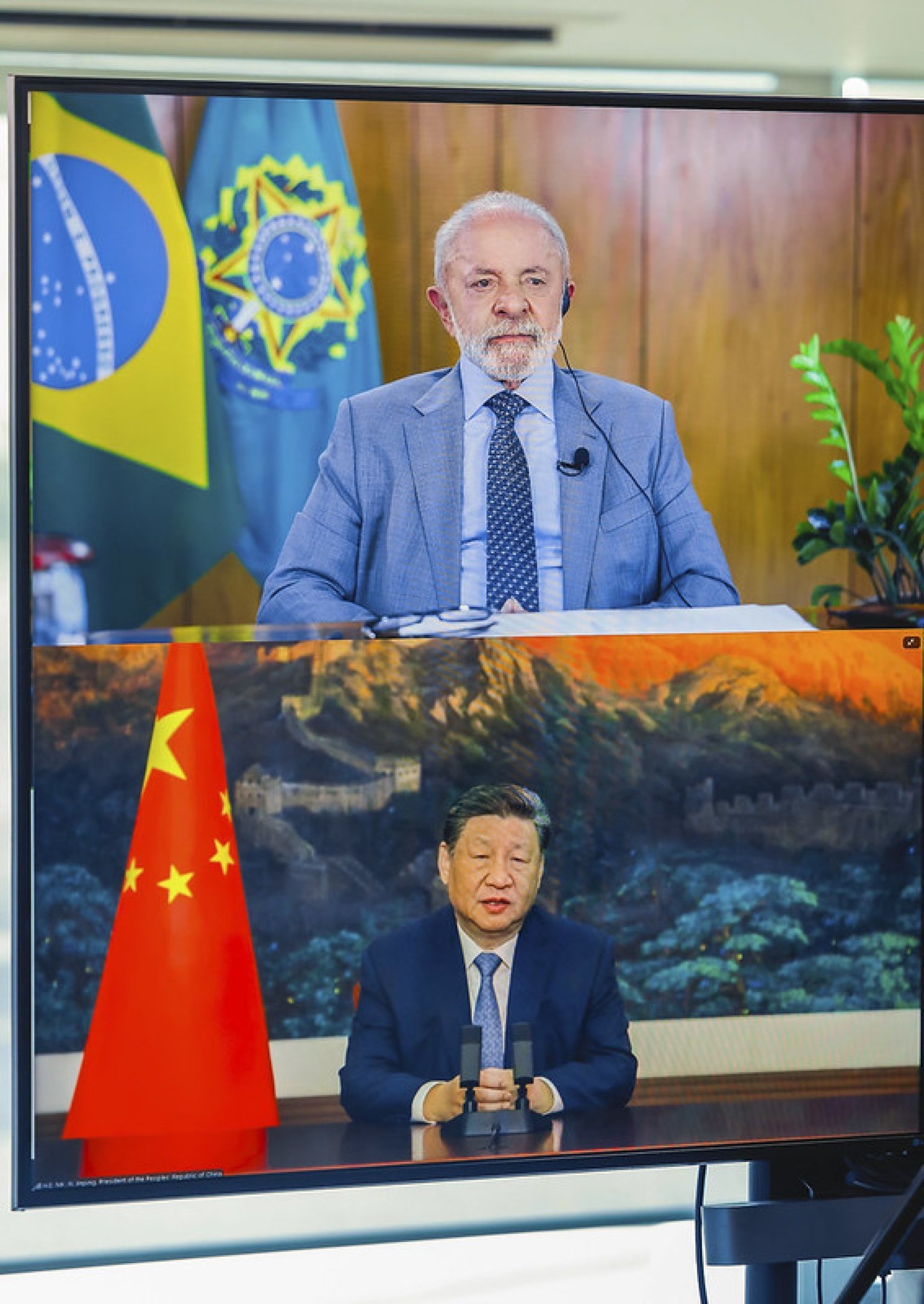 Lula e Guterres durante cúpula climática