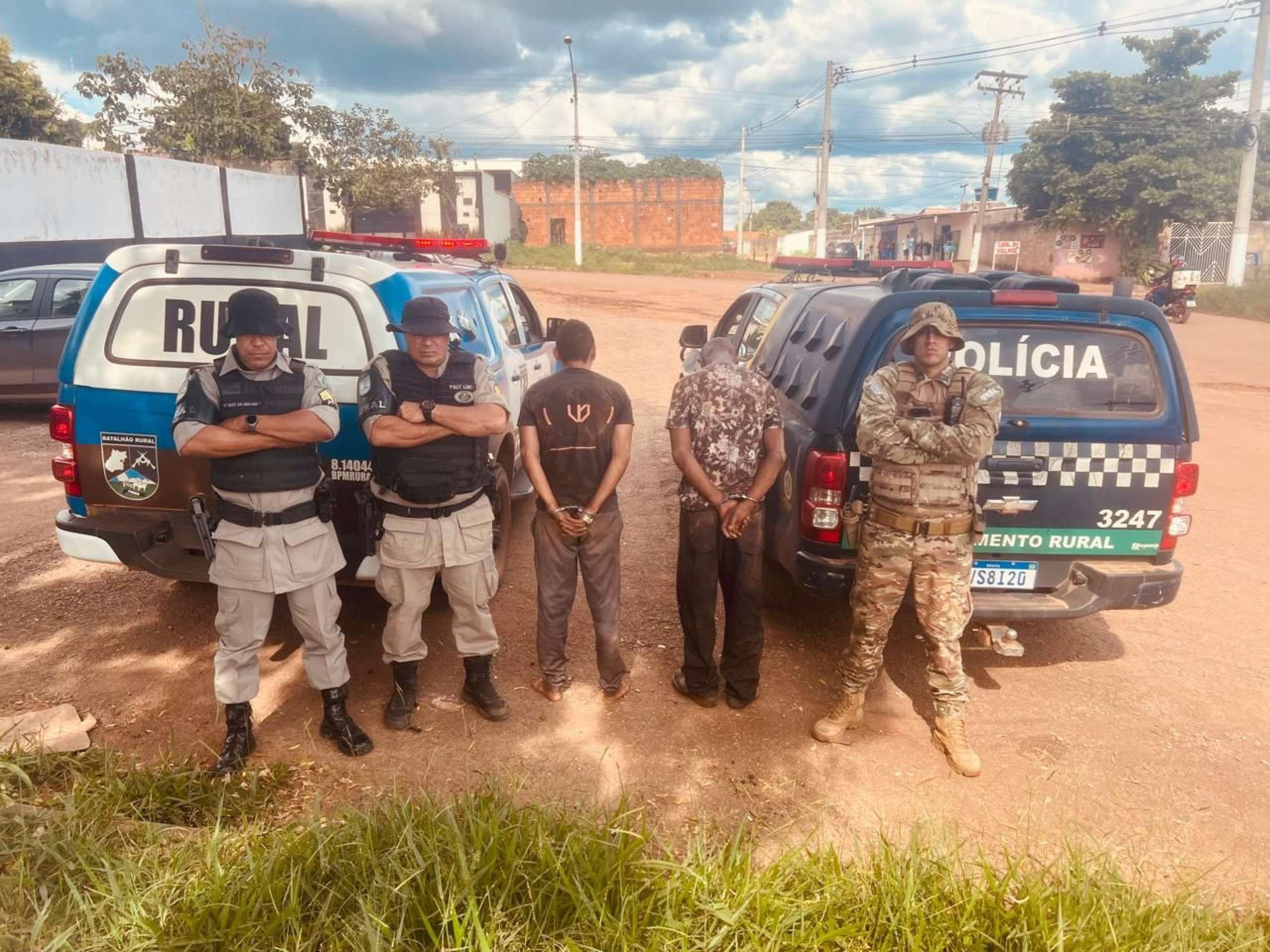 Suspeitos de furto de gado são presos após fuga frustrada no Entorno do DF