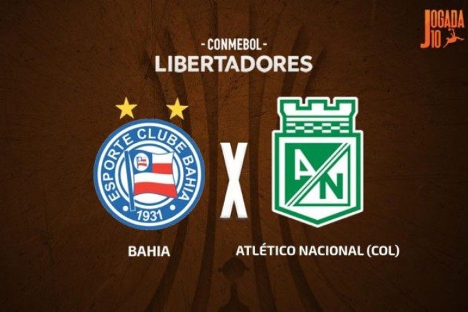 Bahia recebe o perigoso Nacional da Colômbia - (crédito: Foto: Arte Jogada10) Bahia recebe o perigoso Nacional da Colômbia - (crédito: Foto: Arte Jogada10)