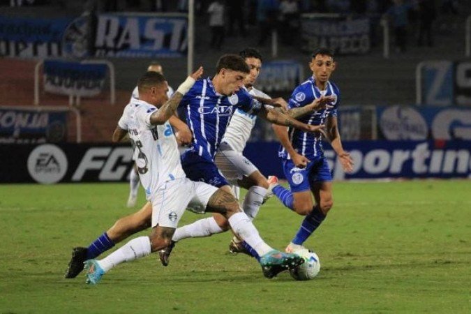 Grêmio e Godoy Cruz empatam pela Sul-Americana - (crédito: Foto: Divulgação / Godoy Cruz) Grêmio e Godoy Cruz empatam pela Sul-Americana - (crédito: Foto: Divulgação / Godoy Cruz)
