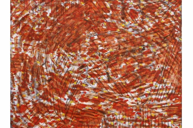 Pintura 'pelos caminhos' de Diô Viana, que expõe na Referência Galeria - (crédito: Dio Viana) Pintura 'pelos caminhos' de Diô Viana, que expõe na Referência Galeria - (crédito: Dio Viana)