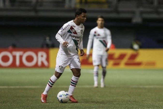 Wesley Natã se tornou o primeiro jogador nascido em 2008 a estrear no profissional do Fluminense - (crédito: - Foto: Lucas Merçon / Fluminense FC) Wesley Natã se tornou o primeiro jogador nascido em 2008 a estrear no profissional do Fluminense - (crédito: - Foto: Lucas Merçon / Fluminense FC)